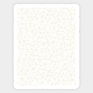 Abstract Pattern Golden Shapes Sticker